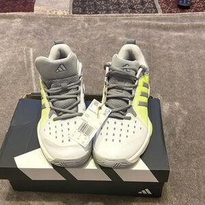 NWT Adidas Women's White and Lime Athletic Shoes